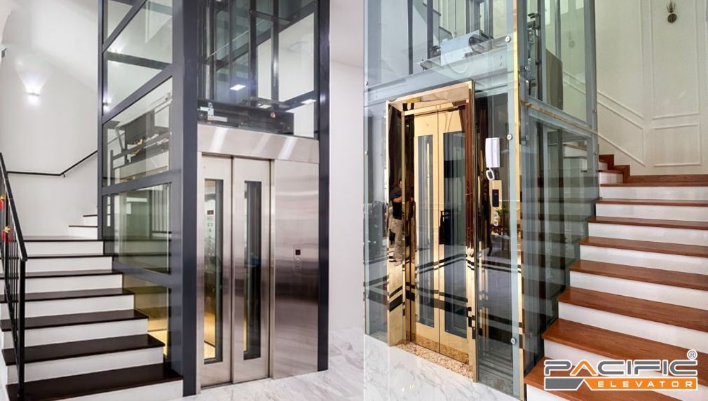 thang máy kính gia đình