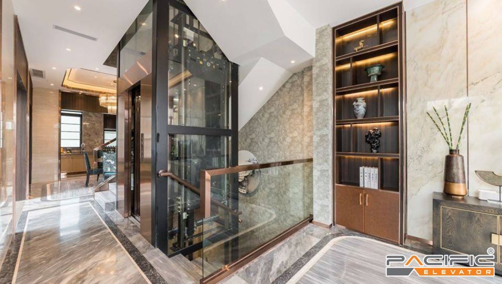thang máy kính gia đình
