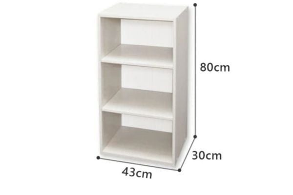 Kích thước kệ sách lựa chọn phù hợp với không gian sống