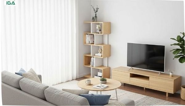 kệ sách phòng khách