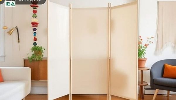 bình phong bằng vải/rèm