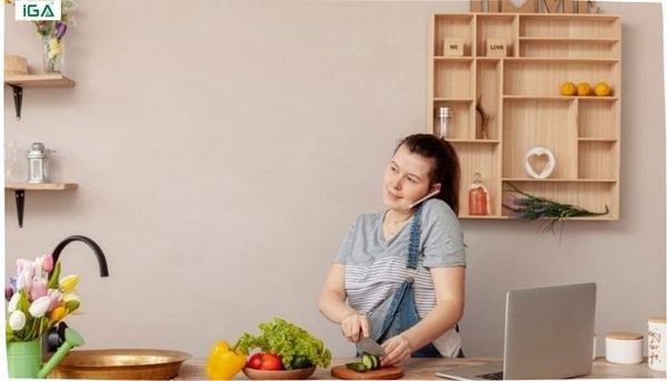 kệ sách phòng bếp