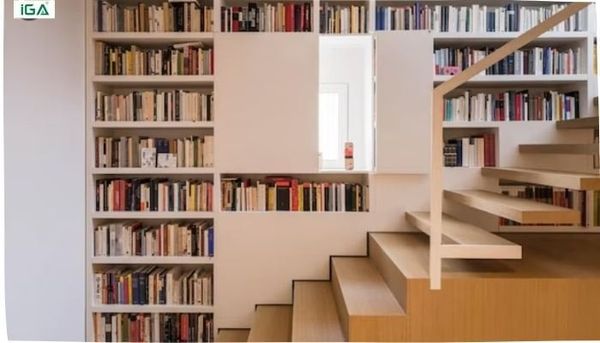 kệ sách hành lang