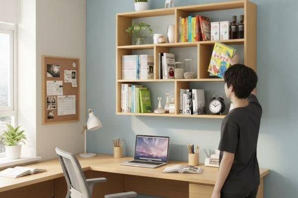 giá sách treo tường cho học sinh cấp 2