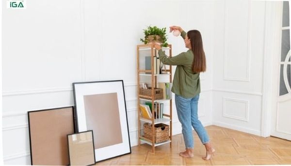 nguyên tắc khi trang trí kệ sách