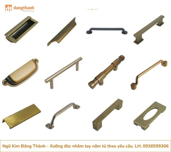 Xưởng đúc các loại tay nắm tủ nhôm