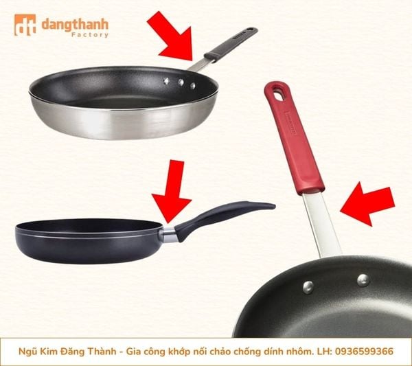 Gia công khớp nối chảo chống dính nhôm theo yêu cầu