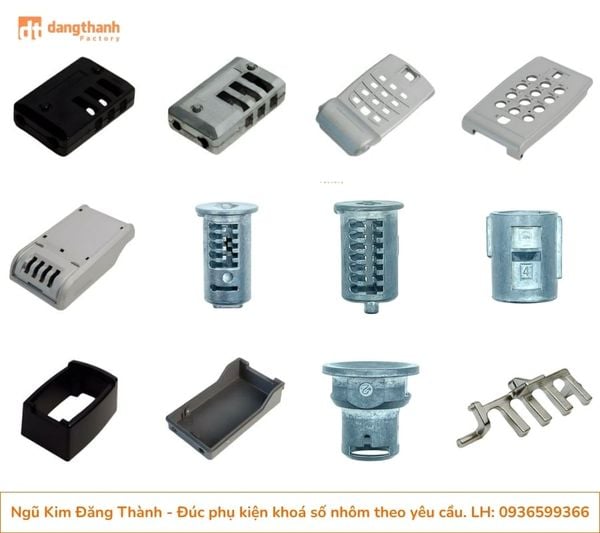 Gia công linh kiện khoá số nhôm