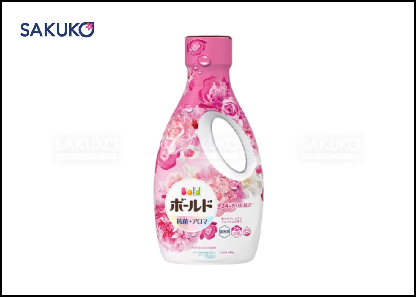 P&G - Nước giặt Bold của Nhật hương hoa hồng (Chai 750g)