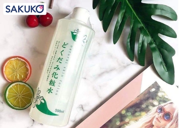 Dokudami Natural Skin Lotion chiết xuất diếp cá làm sạch sâu bã nhờn còn xót lại
