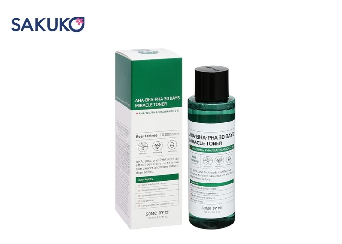 Some By Mi AHA BHA PHA Toner hỗ trợ đẩy mụn ẩn dưới da