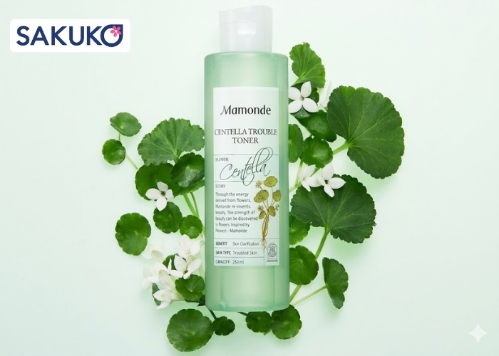 Mamonde Centella Toner làm dịu mẩn đỏ, kháng viêm và phục hồi làn da tổn thương