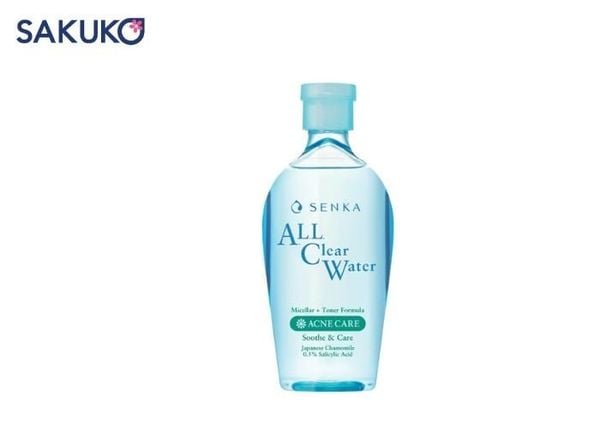 Nước tẩy trang Senka All Clear Water Acne Care dành cho làn da nhạy cảm