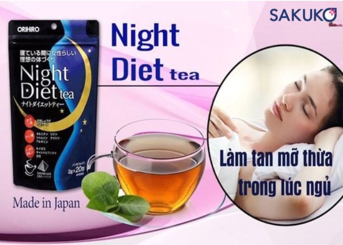 Hướng dẫn cách sử dụng trà Orihiro Night Diet Tea an toàn
