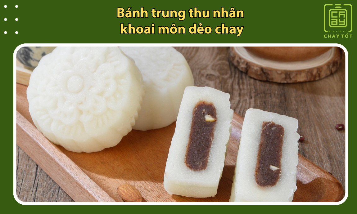 Cách làm bánh trung thu khoai môn dẻo chay thơm ngọt
