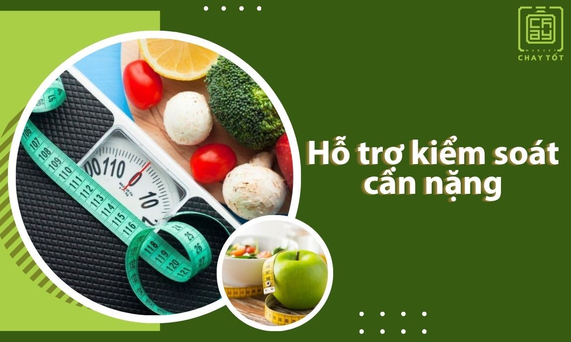 Một trong những lợi ích của thực phẩm chay hỗ trợ kiểm soát cân nặng