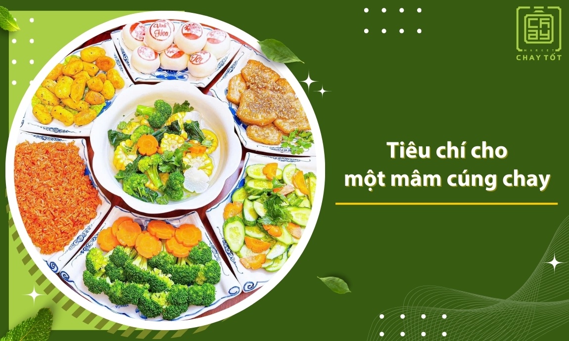Tiêu chí cho một mâm cúng chay