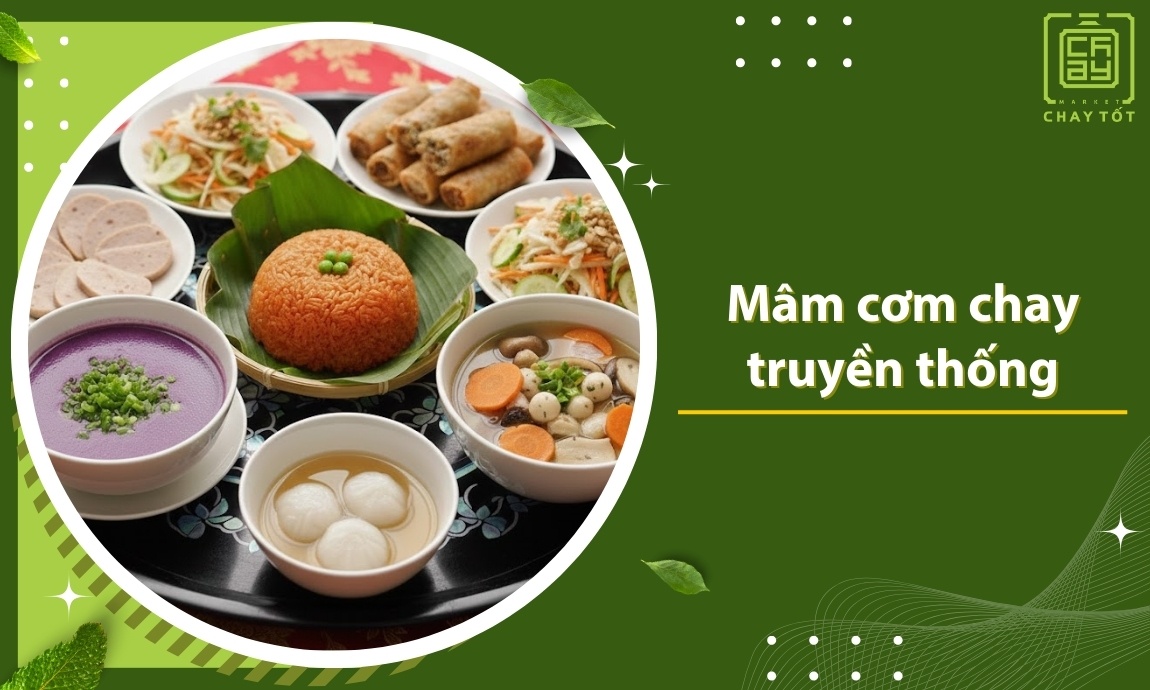 Mâm cơm chay truyền thống