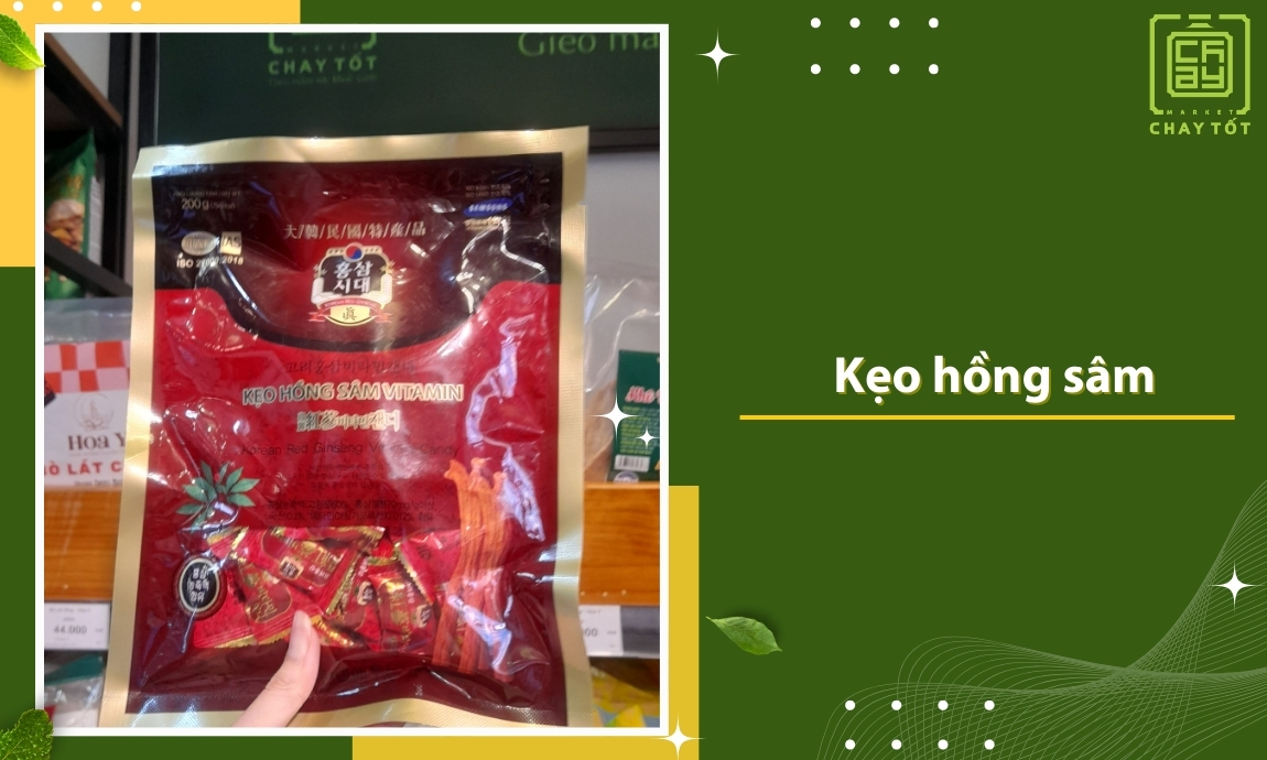 Kẹo hồng sâm làm quà tặng