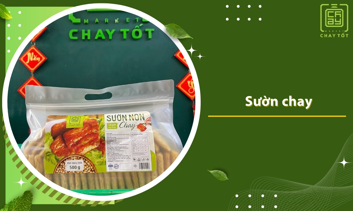 Tặng sườn chay chay tốt market