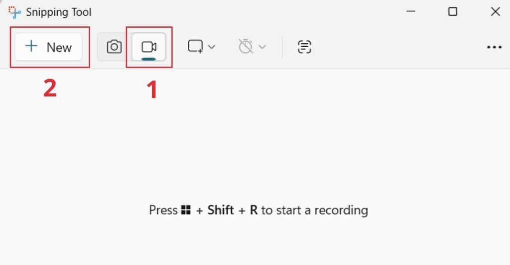 quay màn hình máy tính bằng Snipping Tool