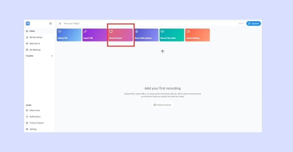 cách quay màn hình máy tính bằng ScreenApp.io