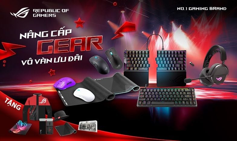 Nâng Cấp Gear Gaming ROG - Nhận Ngay Quà Tặng Cực Chất Từ ASUS