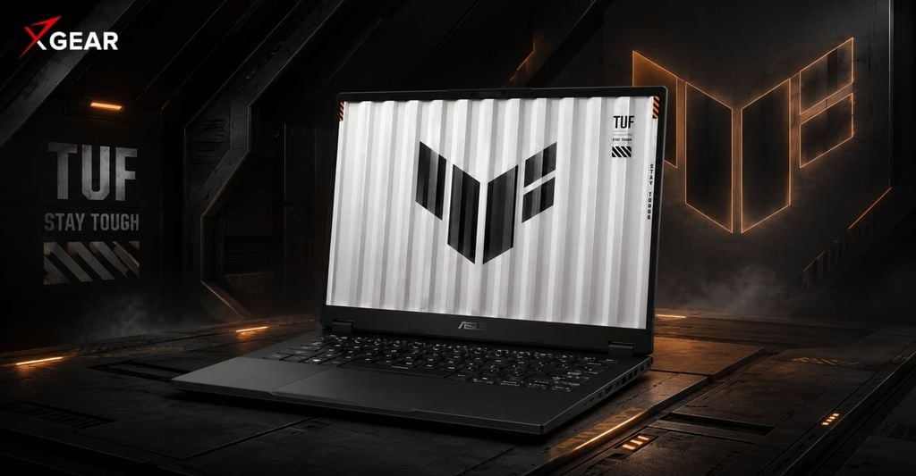 Asus TUF Gaming A14 FA401EA-RG034W nhỏ gọn với màu xám thanh lịch