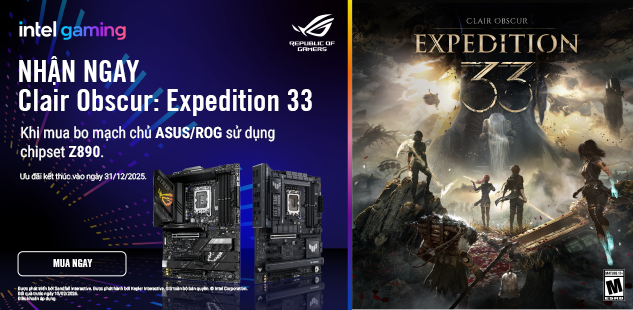 nhận Code Game Clair Obscur: Expedition 33 khi mua bo mạch chủ asus, asus rog