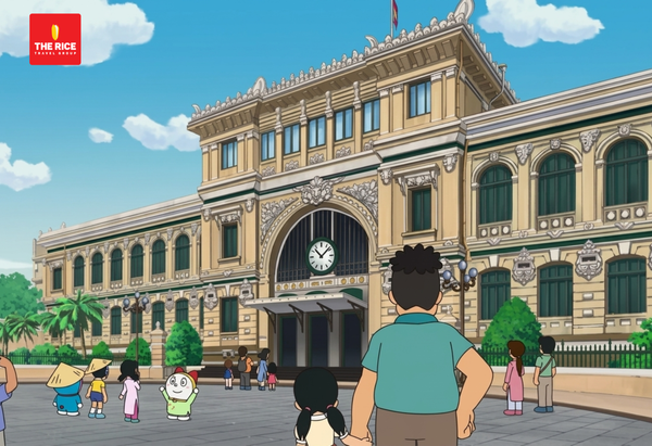Bưu điện thành phố Hồ Chí Minh được nhóm bạn của Doraemon checkin vô cùng hào hứng