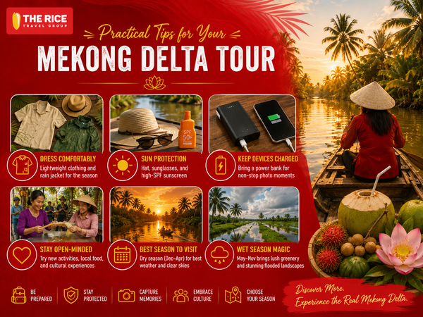 Here are some tips to help tourists have a more fulfilling Mekong Delta tour.
