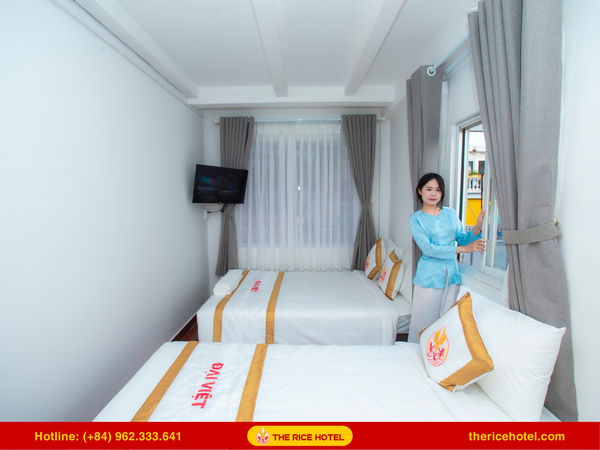 Hệ thống khách sạn The Rice với quy mô lớn, hơn 100 phòng nghỉ