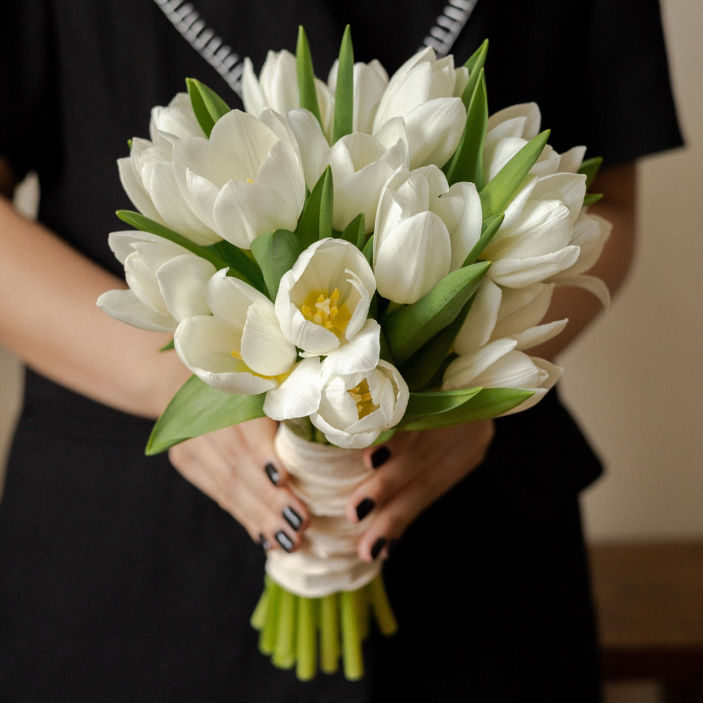 Bó hoa cưới tulip