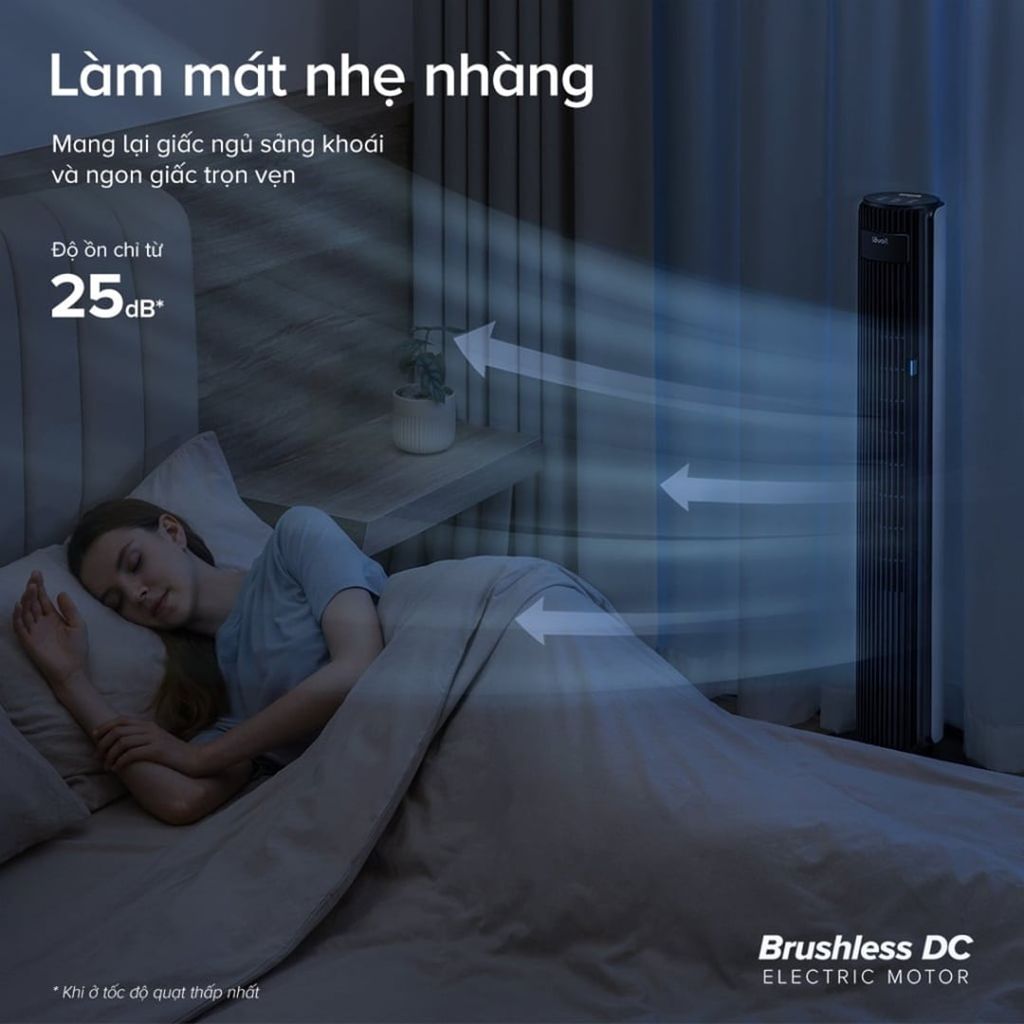 Bạn nên chọn thiết bị có độ ồn thấp để mang lại giấc ngủ sâu, trọn vẹn