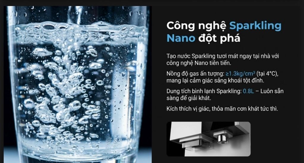Với ANJIER T6, bạn có thể chủ động tạo nước có ga ngay tại nhà