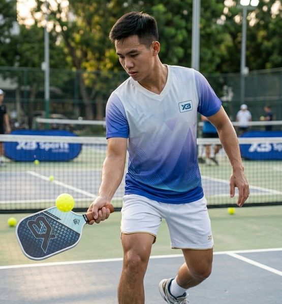 Minh họa cách cầm vợt pickleball kiểu Eastern Grip — phù hợp cho người mới bắt đầu