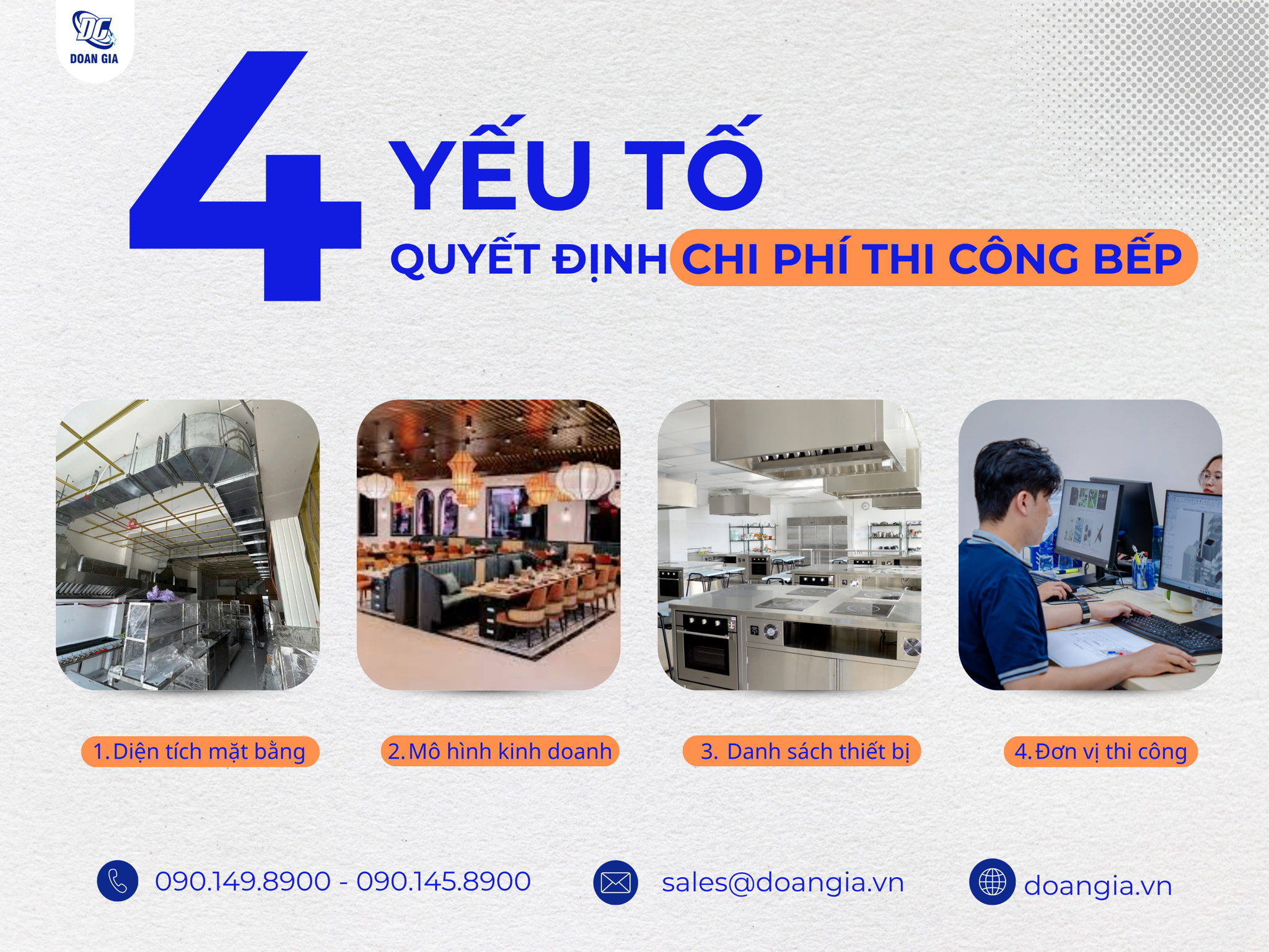 chi phí setup bếp nhà hàng