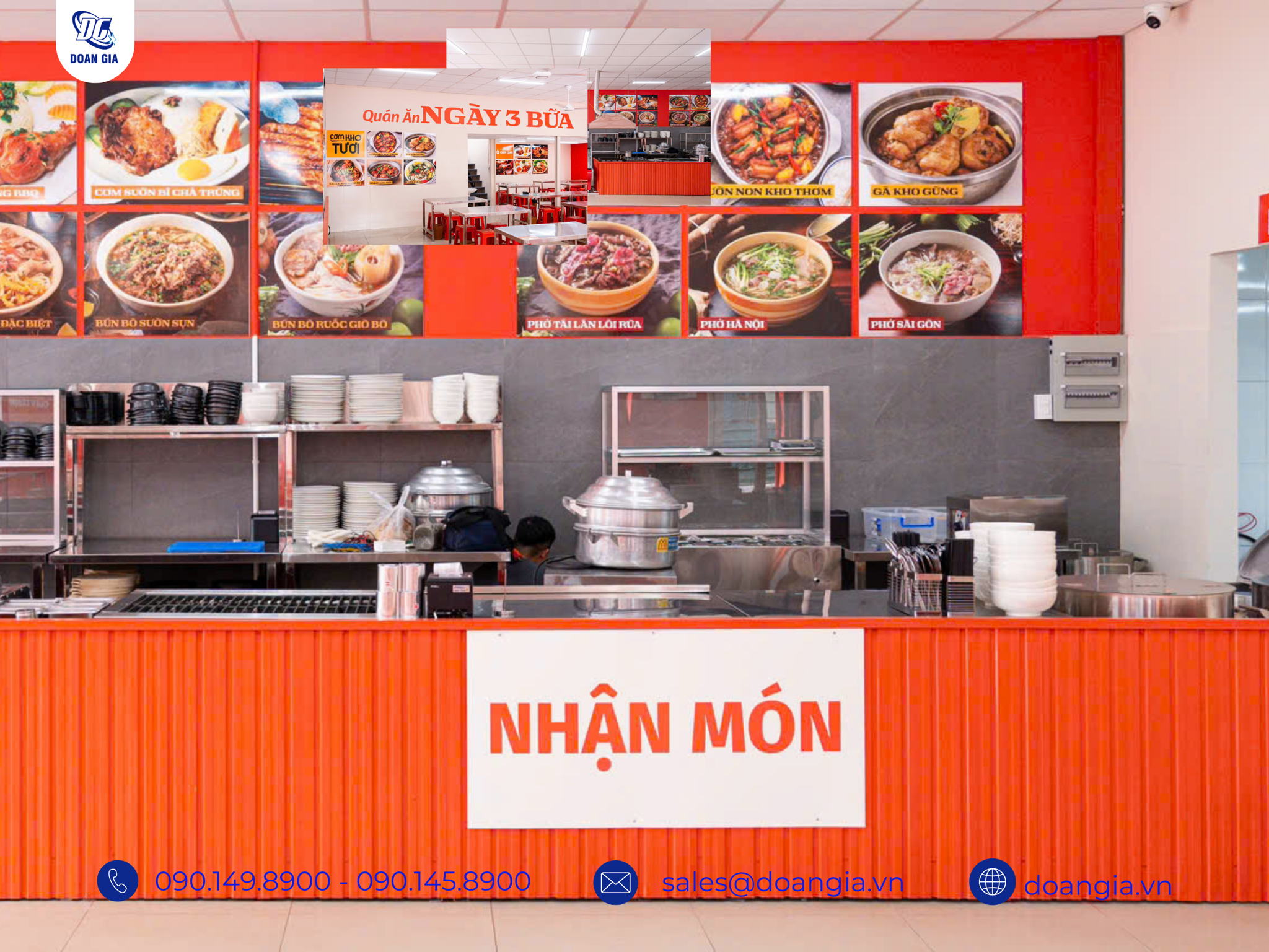 thi công quán ăn ngày 3 bữa