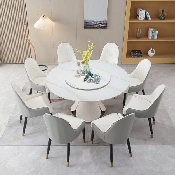 Bàn ăn đá Marble nhân tạo