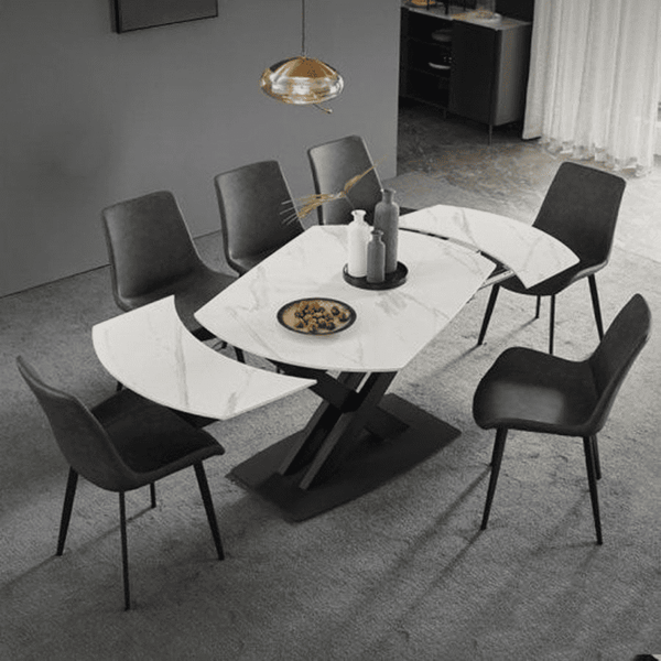 Mẫu bàn ăn thông minh mặt đá Ceramic cao cấp Apolo