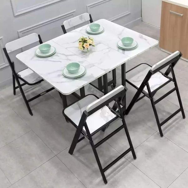 Mẫu ghế ăn gấp gọn khung sắt