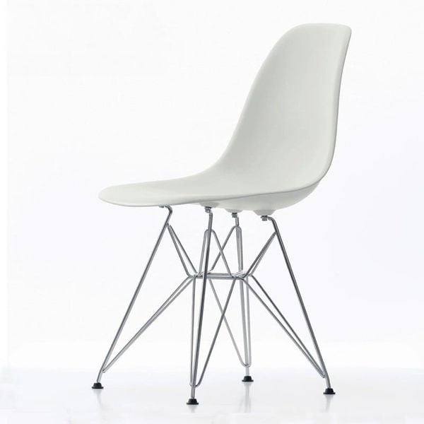 Ghế Eames chân sắt đan không tay vịn
