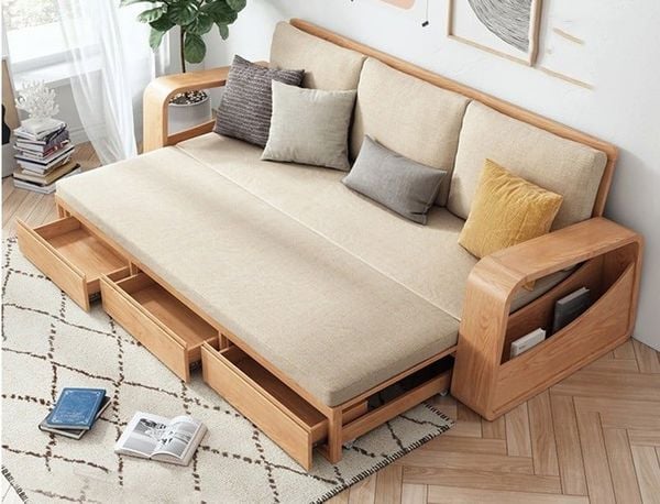 Kích thước sofa giường gỗ