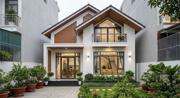 Mẫu nhà cấp 4 đẹp 5x20 2 phòng ngủ có gác lửng