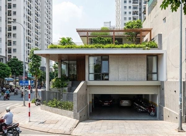 Mẫu nhà cấp 4 có tầng hầm đẹp