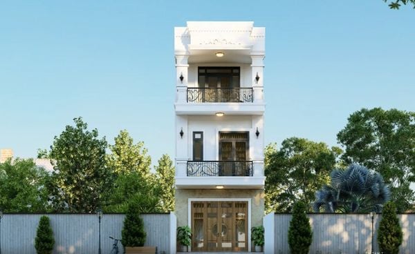 Mẫu nhà ống tân cổ điển 3 tầng 5x20m