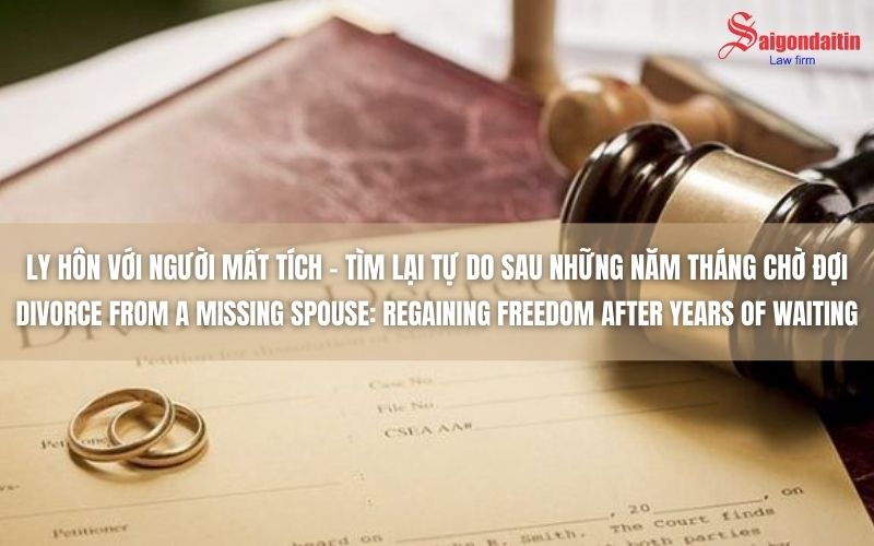 đồ họa miêu tả ly hôn với người mất tích