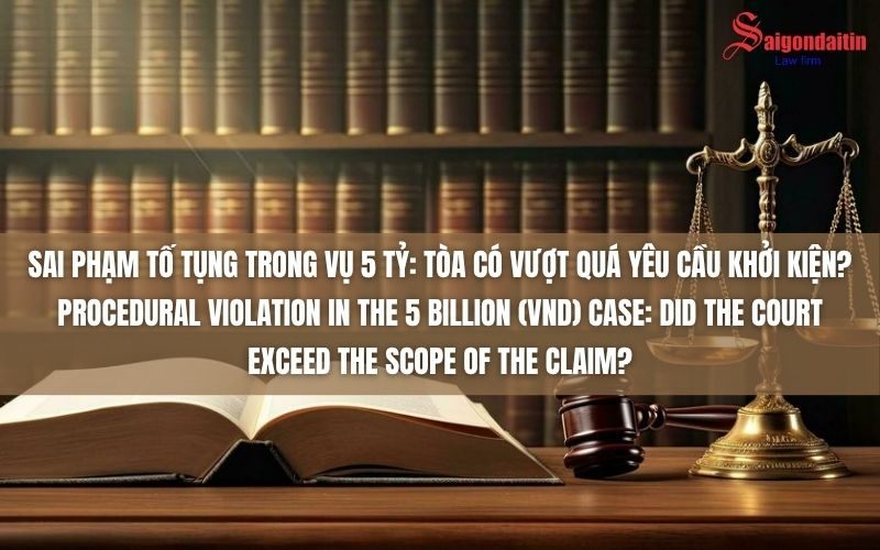 đồ họa miêu tả tòa có vượt quá yêu cầu khởi khiện trọng vụ án 5 tỷ
