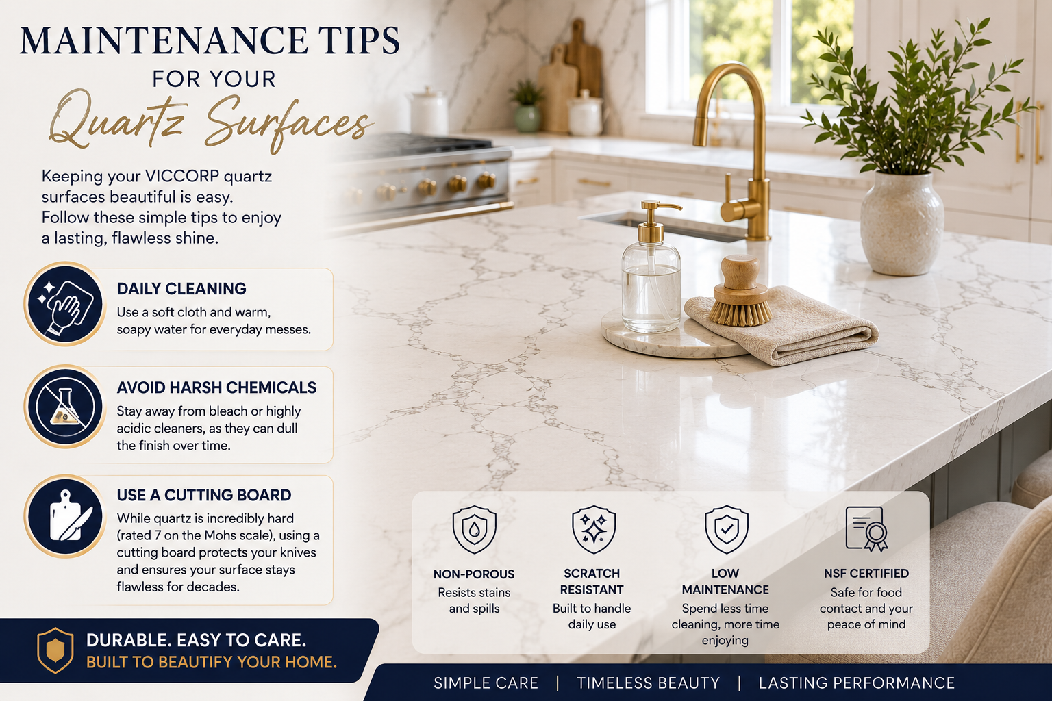 Maintenance Tips for Your Quartz Surfaces