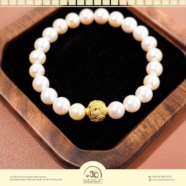 Quà tặng mẹ 20 10 Vòng ngọc trai cát tường
